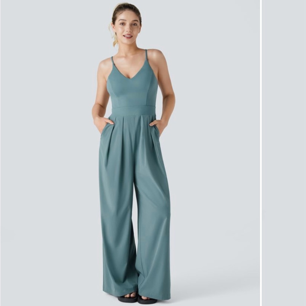 Elegant Teal Jumpsuit